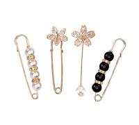 SAFIGLE 4 Pièces Broche De Revers Élégante Broche De Robe Délicate Accessoires De Bijoux Pour Femme Petite Boucle De Ceinture Pour Cardigan