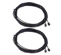 SAFIGLE 4 Pièces Câble de Dérailleur Vélo Acier Noir pour VTT et Route | Transmission Précise, Compatibilité Large, Faible Entretien, Résistance aux Intempéries, Cyclisme et Aventures