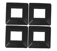 SAFIGLE 4 pièces Cache Pied Poteau Plastique Jupe de Base pour Poteau de Clôture et Lampadaire Facile à Installer pour Décoration et Protection des Poteaux