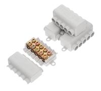 SAFIGLE 4 pièces Connecteur de Borne Électrique Répartition Rapide pour Câblage Polyvalent et Installation Facile Bornier Compact pour Câbles de Différents Calibres