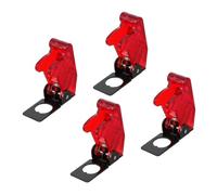 SAFIGLE 4 pièces Couvercle de Protection Transparent pour Interrupteur à Bascule Lot de Sécurité Anti-poussière et Étanche Garde Protectrice Pratique pour Équipement Électronique et