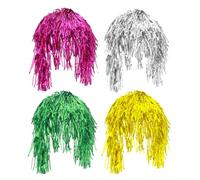 SAFIGLE 4 Pièces Perruque Amusante Pour Fêtes Accessoires Pour Cheveux Pour Occasions Formelles Perruque Folle Accessoires Pour Photomaton De Fête Colorée