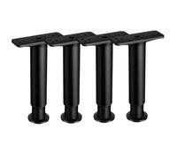 SAFIGLE 4 pièces Pied de Lit Réglable Support Central pour Sommier Cadre de Lit Robuste et Facile à Installer