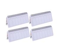 SAFIGLE 4 pièces Planificateur Hebdomadaire Déchirable Carnet Portable Compact pour Étudiants et Professionnels Organisateur de Projet avec Pages à Détacher pour Bureau et École