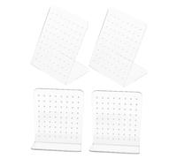 SAFIGLE 4 pièces Présentoirs Bijoux Transparent Support Boucles Oreilles Stable pour Magasins et Usage Domestique