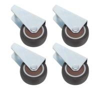 SAFIGLE 4 Pièces Roulette de Guidage pour Meuble avec Support Vertical Fixation Latérale Roue Directionnelle Linéaire pour Pied de Table Roulettes de Bureau Robustes et Durables
