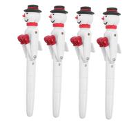 SAFIGLE 4 Pièces Stylo à Bille de Boxe Stylo Gel Interactif Noël Décompression Cadeau Fête Xmas Mignon Kawaii pour Garçon Fille et Bureau