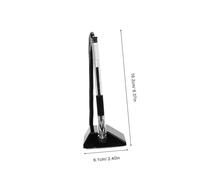 SAFIGLE 4 pièces Stylo Bille Multifonction avec Support Vertical pour Bureau Encre Fluide Noire pour Hôtels Banques et Espaces Professionnels