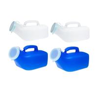 SAFIGLE 4 Pièces Urinal Portable pour Hommes Contenant Urinaire Pratique Plastique Urne de Voyage pour Personnes Âgées Pot de Nuit pour Voiture pour Hospitalisation et Activités
