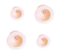 SAFIGLE 4 pièces Ventouses Silicone pour Massage Corporel Thérapie par Ventouses sans Feu Soins Maison pour Soulager Cervicales et Nuque Médecine Chinoise Pompes à Vide Adaptées Au Salon