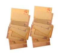 SAFIGLE 40 Feuilles Papier à Lettre Rétro Style Européen avec Bordure Fleurie Papier Écriture Vintage pour Correspondance Poèmes et Notes Romantiques