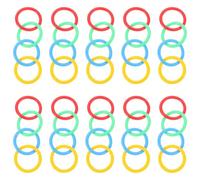 SAFIGLE 40 pièces Anneaux de Reliure Plastique Colorés Souples et Réutilisables pour Carnet Scrapbook Classeur Pastel Protection Cahier Bureau DIY