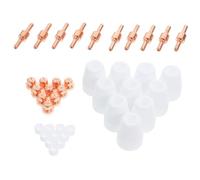 SAFIGLE 40 pièces Kit Consommables Découpeur Plasma pour Torche Électrodes et Buses Résistantes Chaleur Installation Facile pour Découpe et Soudure Industrielle