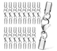 SAFIGLE 40 pièces Lot Fermoirs Pince Homard Acier Inoxydable Robustes Connecteurs Simples pour Création Bijoux Bracelets Colliers DIY