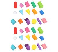 SAFIGLE 45 blocs de formes géométriques en bois pour enfants - Blocs de géométrie préscolaire pour la reconnaissance des formes et des couleurs, idéaux pour la maternelle, l'école à la