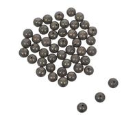 SAFIGLE 45 Pièces Perles Pyrite Rondes à Trou Large Perles Naturelles pour Fabrication de Bijoux DIY Colliers Bracelets Accessoires