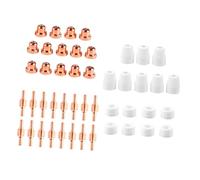 SAFIGLE 46 pièces Kit Consommables Plasma Électrode Buse Protection pour Découpeur Accessoires de Remplacement Compact et Facile à Installer
