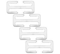 SAFIGLE 4pcs Boucles de Ceinture de Lestage en Acier Inoxydable pour Plongée sous-Marine, Sangles Rectangulaires Ouvertes 10mm pour Ceintures de 51mm, Accessoires pour Activités
