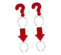 SAFIGLE 4pièces Bandeau Amusant Avec Symbole De Point Interrogation Et Flèche Accessoire Photo Unique Pour Fêtes Et Cosplay Pour Séances Photo Ludiques