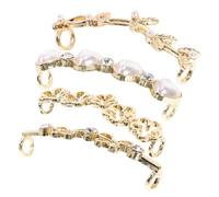 SAFIGLE 4Pièces Bijoux de Chaussures Décoratifs avec et Perles pour Sneakers Accessoires Élégants pour Chaussures Casual et Événements Spéciaux