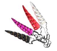 SAFIGLE 4pièces Licorne Bandeaux Set Oreilles Animaux -tête Corne Accessoire Pour Fête Cosplay Halloween Noël