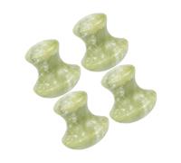 SAFIGLE 4pièces Outils de Massage Guasha Forme de Champignon Ensemble de Pierres Naturelles pour Soin du Visage du Corps
