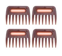 SAFIGLE 4pièces Peignes pour Coiffure Hommes Peigne à Dents Larges Plastique pour Lisser et Modeler Cheveux Outils de Coiffure