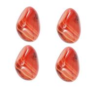 SAFIGLE 4pièces Pierres De Polies Agate Rubanée Pierres De Sardonyx Irrégulières Inquiétude Pour Méditation Et Décoration De Maison