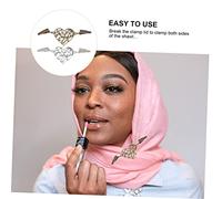 SAFIGLE 4pièces Pinces Foulard Rétro Lot De Clips Cœur Élégants Pour Écharpe Et Châle Femme Accessoires Mode Vintage Bronze Et Argent