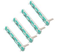 SAFIGLE 4pièces Potentiomètre à Glissière Droite Double Canal pour Mixeur Audio Résistant Variable Électronique pour Atténuation Sonore et Contrôle du Volume pour Dj et Studio