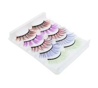 SAFIGLE 5 Faux Cils Colorés Fausse Cils Vivid pour Maquillage DIY Parfaits pour Événements et Utilisation Quotidienne