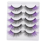 SAFIGLE 5 Faux Cils Naturels Fausse avec Boîte Extensions de Cils Réutilisables et Confortables pour Maquillage Éblouissant