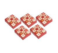 SAFIGLE 5 Pièces Boîte de Loterie Compartimentée Boîte Vide DIY pour Jeu de Tirage Nouvel An Conteneur à Fentes pour Petits Cadeaux et Tickets