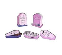 SAFIGLE 5 pièces Broches Tombeau Émaillées Alliage Rose Pins Corsage pour Vêtements Sacs et Fête Accessoires Légers et Confortables