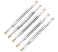 SAFIGLE 5 pièces Brosse de Réparation pour Circuits Imprimés Mobiles Brosse Double Tête à Poils Durs Renforcés pour Nettoyage Précis des Cartes Mères et Résidus de Soudure