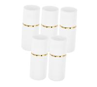 SAFIGLE 5 Pièces Conteneur Plastique Refillable Embout Éponge Distributeur de Liquide pour Lotion Cosmétique pour Voyage et Applications Précises