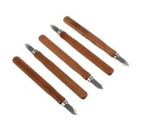 SAFIGLE 5 pièces Lot de Couteaux de Marquage Bois avec Manche Bois Outils de Sculpture pour Menuisiers et Artisans Lames Tranchantes pour Traçage Précis