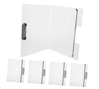 SAFIGLE 5 pièces Portable Writing Clipboard With Cover Document Storage Clip Board Thick Flexible Office Memo Board Practical File Folder For Papers And Notes Transparent Natural Color