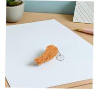 SAFIGLE 5 Pièces Porte Clés Poulet Frit Réaliste Pendentif Faux Aliment PVC Accessoire Portable pour Clés et Sacs Original pour Garçon Fille et Fêtes