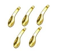 SAFIGLE 5 Pièces Set de Spatules Alliage de Zinc Doré pour Crème Visage et Masque Facial Outil de Soin Peau pour Application Précise et Hygiène