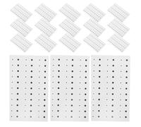 SAFIGLE 50 Feuilles d'Autocollants de Beauté Noirs Visage, Tatouages Éphémères Réutilisables, Pose Facile, pour Maquillage et Fête