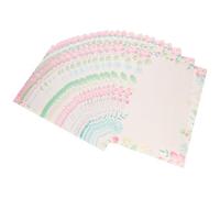 SAFIGLE 50 Feuilles Papier à Lettres Vintage Beige pour Écrire | Style Classique Élégant, Écriture Fluide, Feuille Papier, Design Simple, Usage Annonces Poèmes