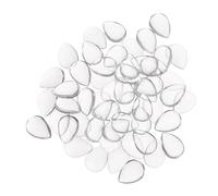SAFIGLE 50 Pièces Glass Nail Display Beads Transparent Waterdrop-shaped Color Samples For Manicure Art And Salon Use