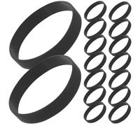 SAFIGLE 50 pièces Lot de Bracelets Silicone Noirs Unis Étanches et Résistants pour Identification Concert Accessoires Événementiels pour Hommes Femmes et Garçon Fille