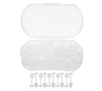 SAFIGLE 50 Pièces Lot de Set de Embouts de Boucles D'oreilles Transparents en Plastique 4 Mm Fermoirs Invisibles Fabrication de Bijoux et Designs Personnalisés