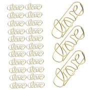 SAFIGLE 50 Pièces Metal Paper Clips For Office And Home Decorative Clips For Photos Notes Documents Lightweight And