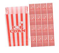 SAFIGLE 50 pièces Sacs à Pop Corn Papier Kraft à Huile Sacs pour Popcorn Individuel et Portables pour Cinéma Halloween et Snacks Variés