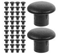 SAFIGLE 500 pièces Bouchons de Trou de Vis pour Meuble Plastique Noir Cache Vis pour Armoire Bureau Chaise Table Décoration et Protection des Fixation