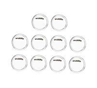 SAFIGLE 50pièces Lot De Broches Rondes Accessoires Pour Badges Diamètre Broches Soi-même Transparentes