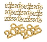 SAFIGLE 50pièces Lot De Mini Breloques Année Pompons Décoratifs Pendentifs Métalliques Pour Colliers Bracelets Diy Accessoires De Bijoux